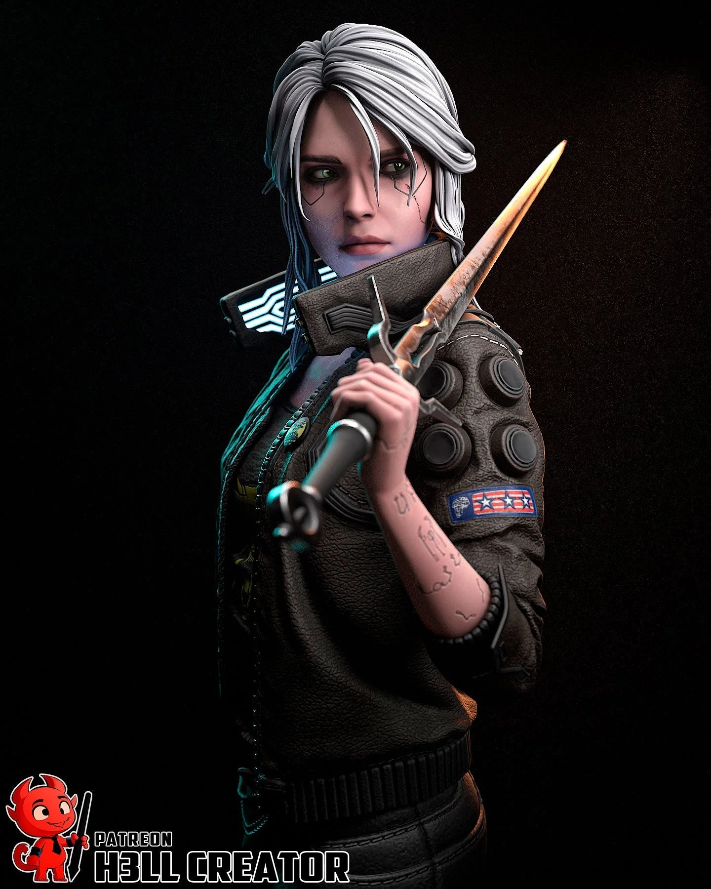 The Cyber Witcher Statue - Image 12
