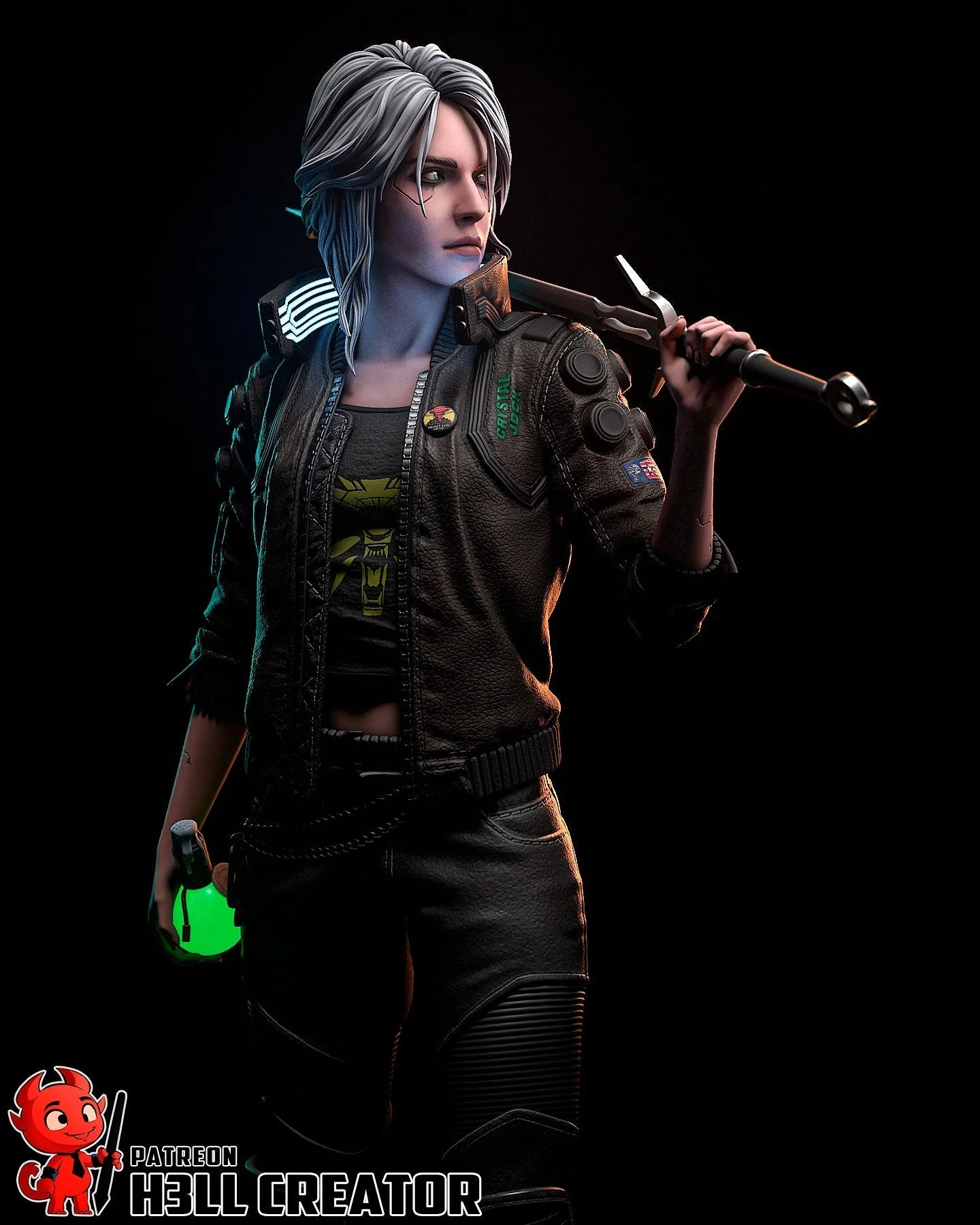 The Cyber Witcher Statue - Image 13