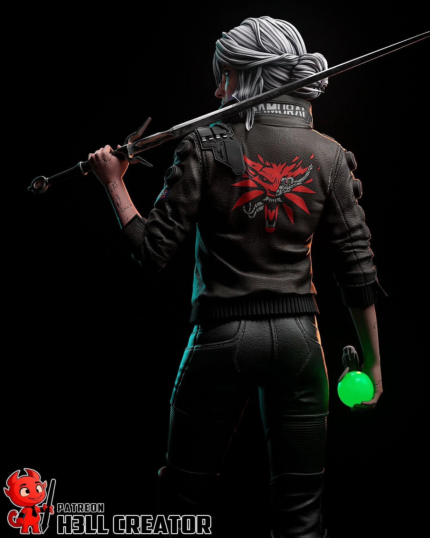 The Cyber Witcher Statue - Image 14