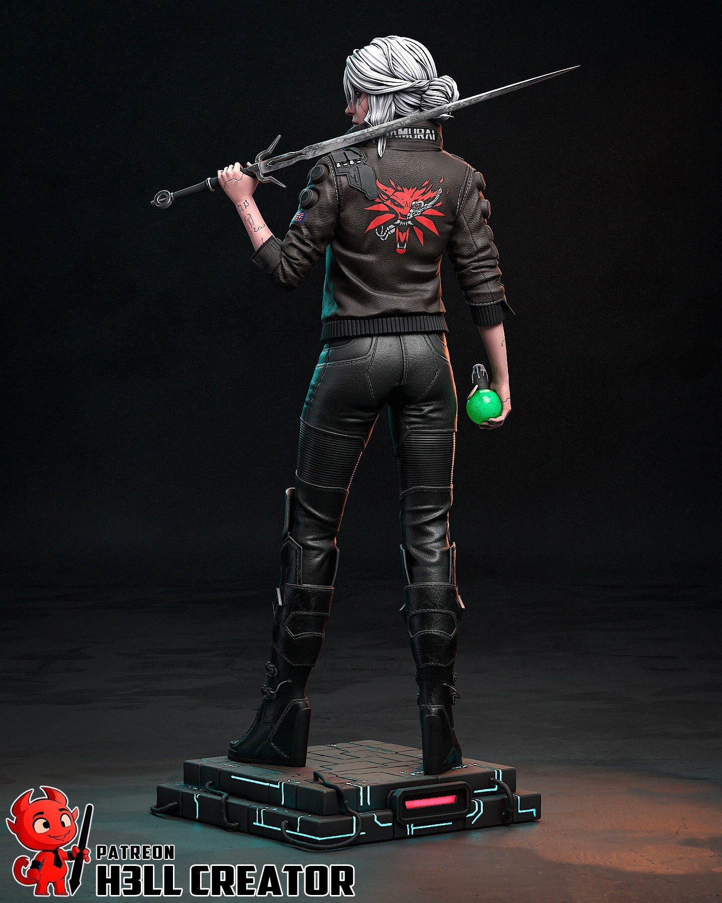 The Cyber Witcher Statue - Image 5
