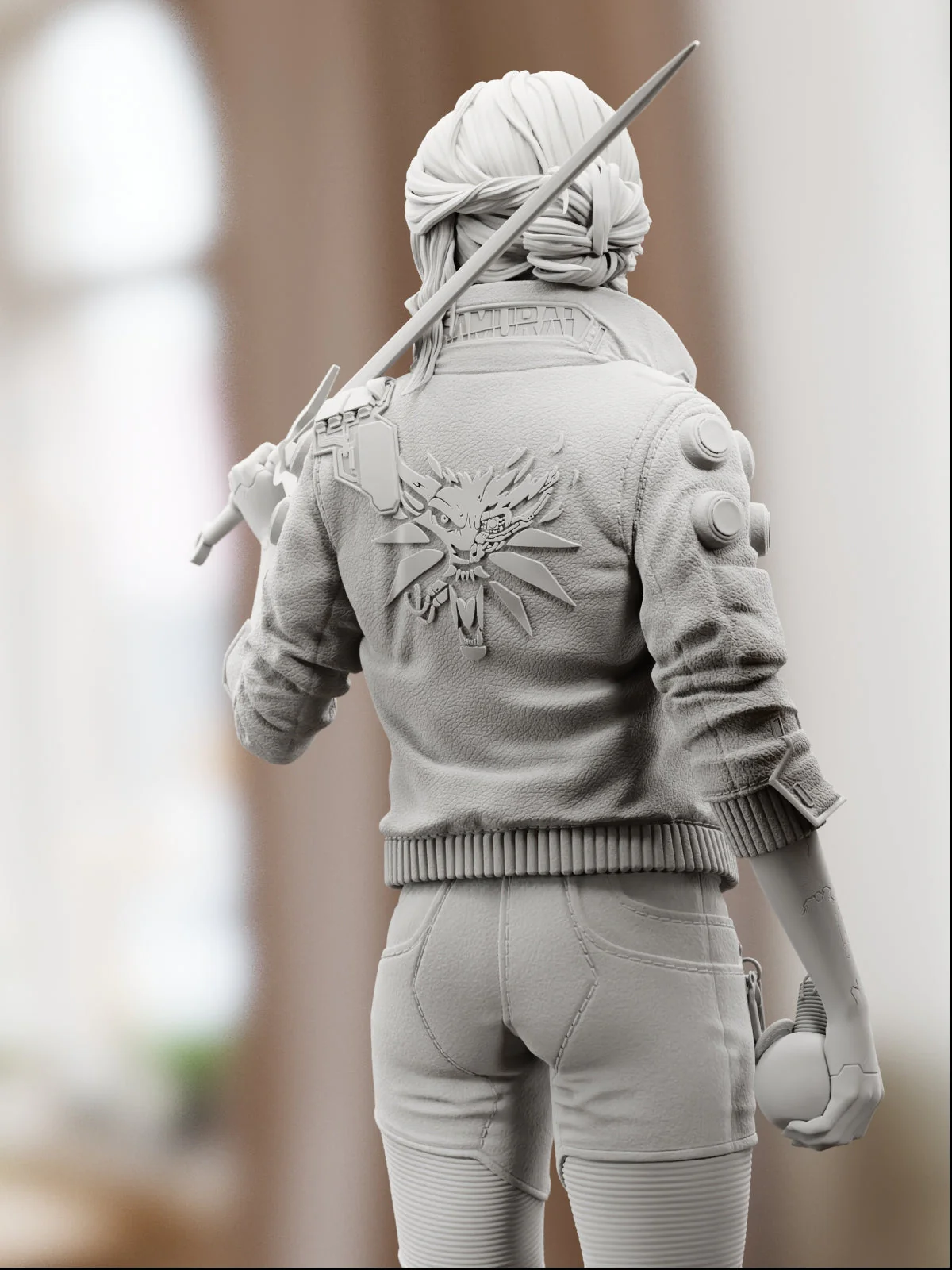 The Cyber Witcher Statue - Image 8