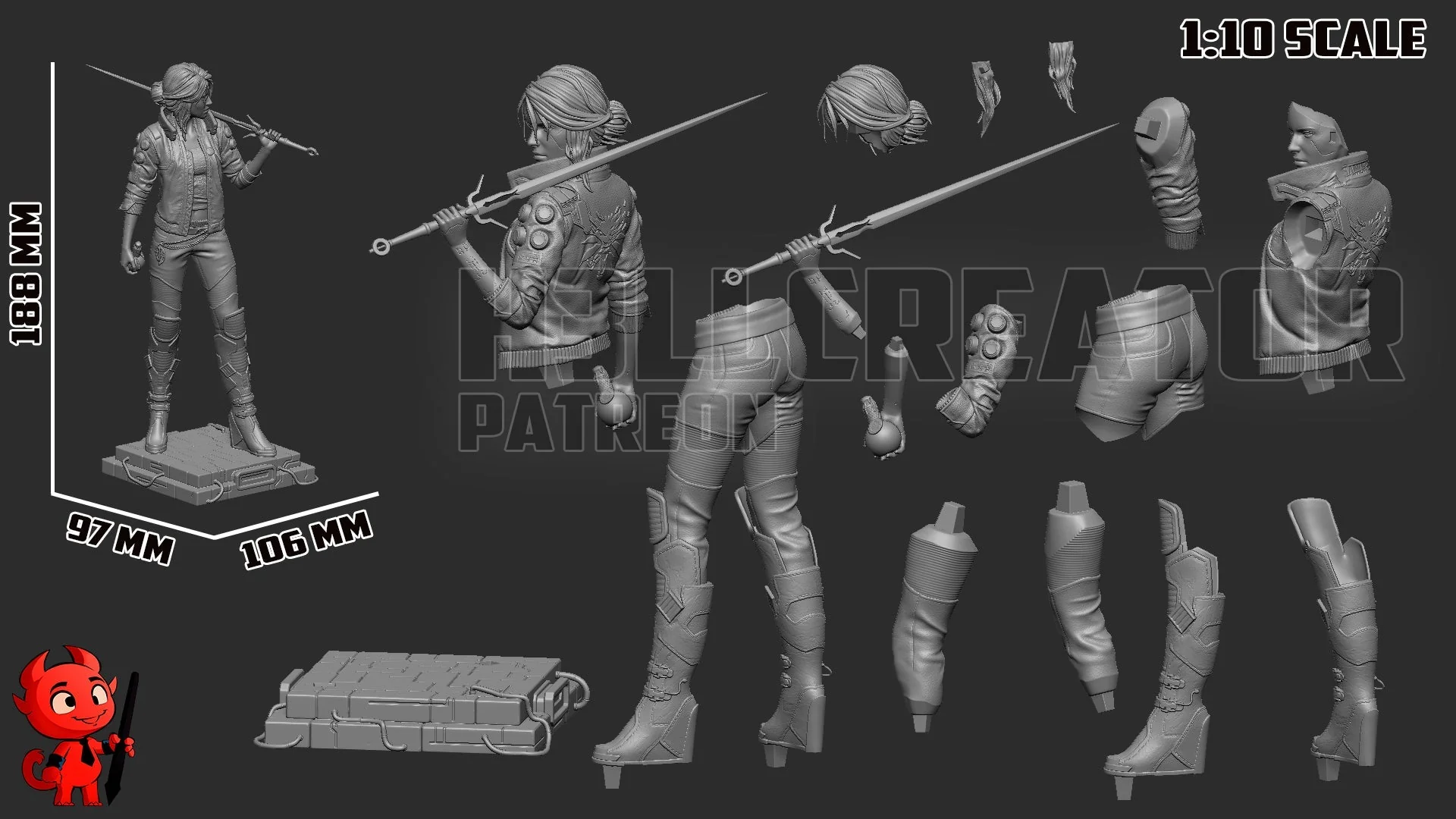 The Cyber Witcher Statue - Image 9