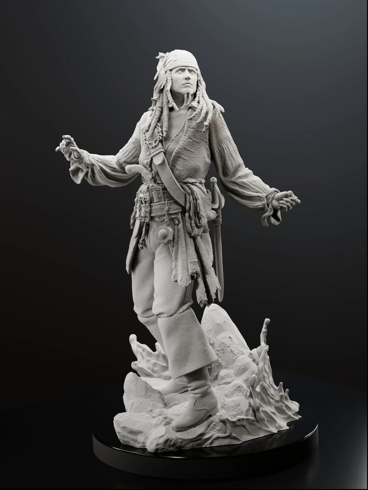 The Gentleman Pirate Statue - Image 8