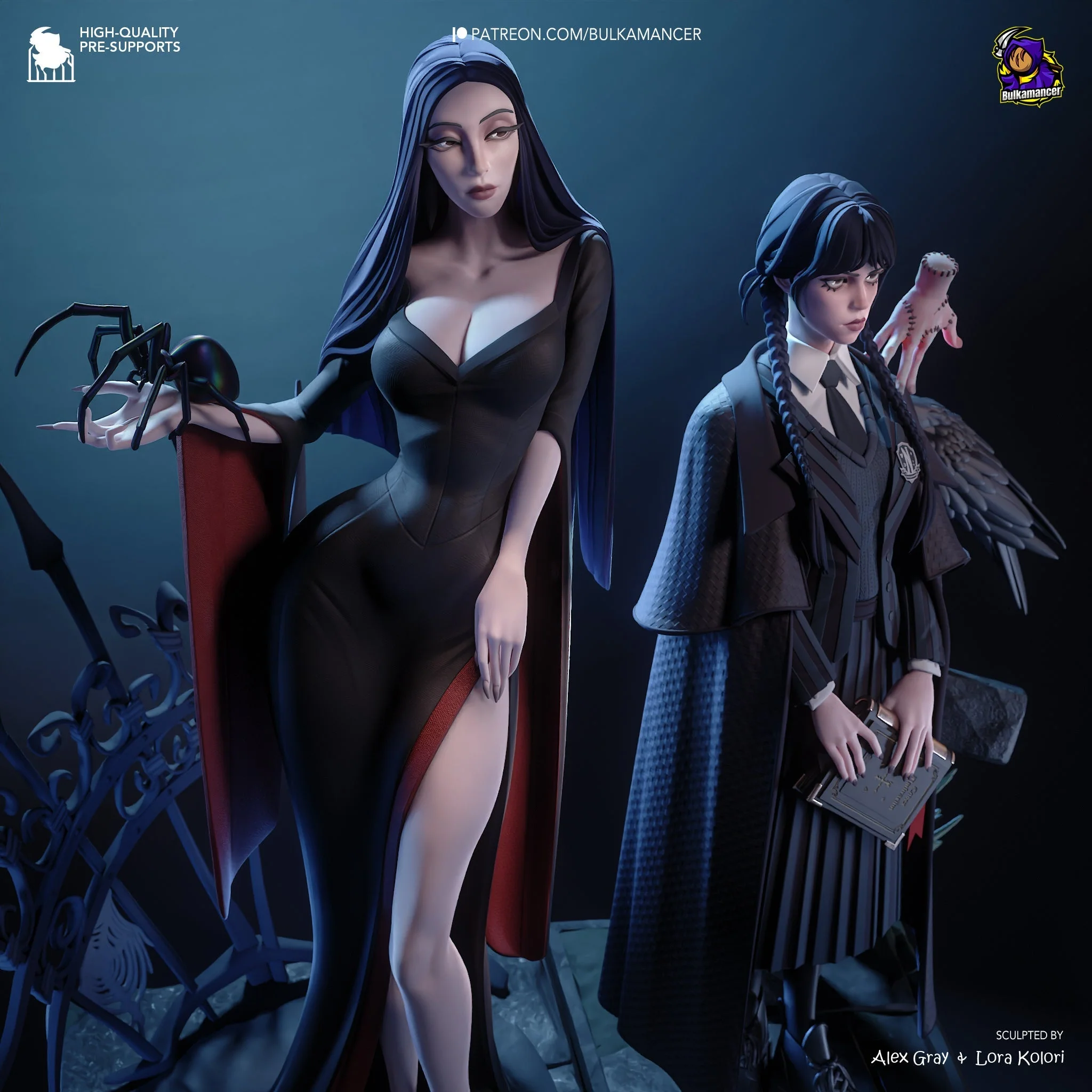 The Gothic Duo Statue - Image 10