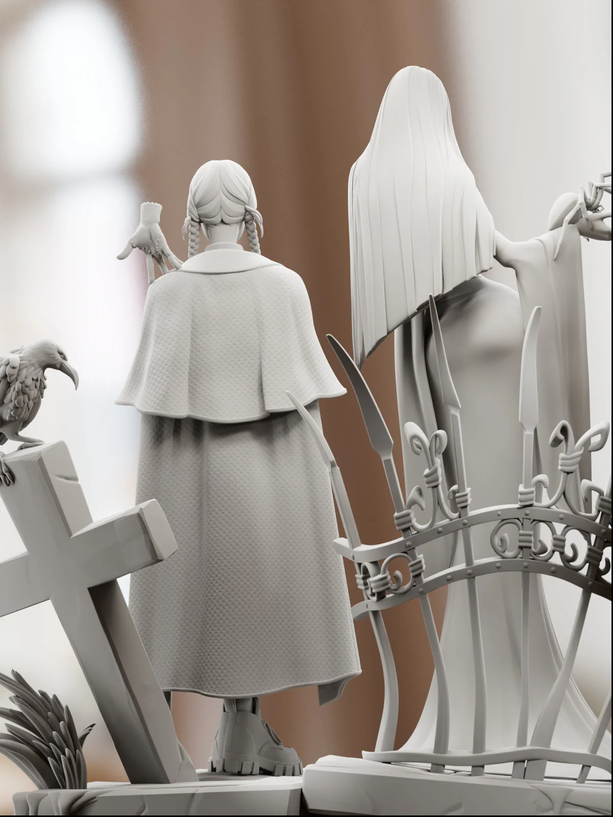 The Gothic Duo Statue - Image 17