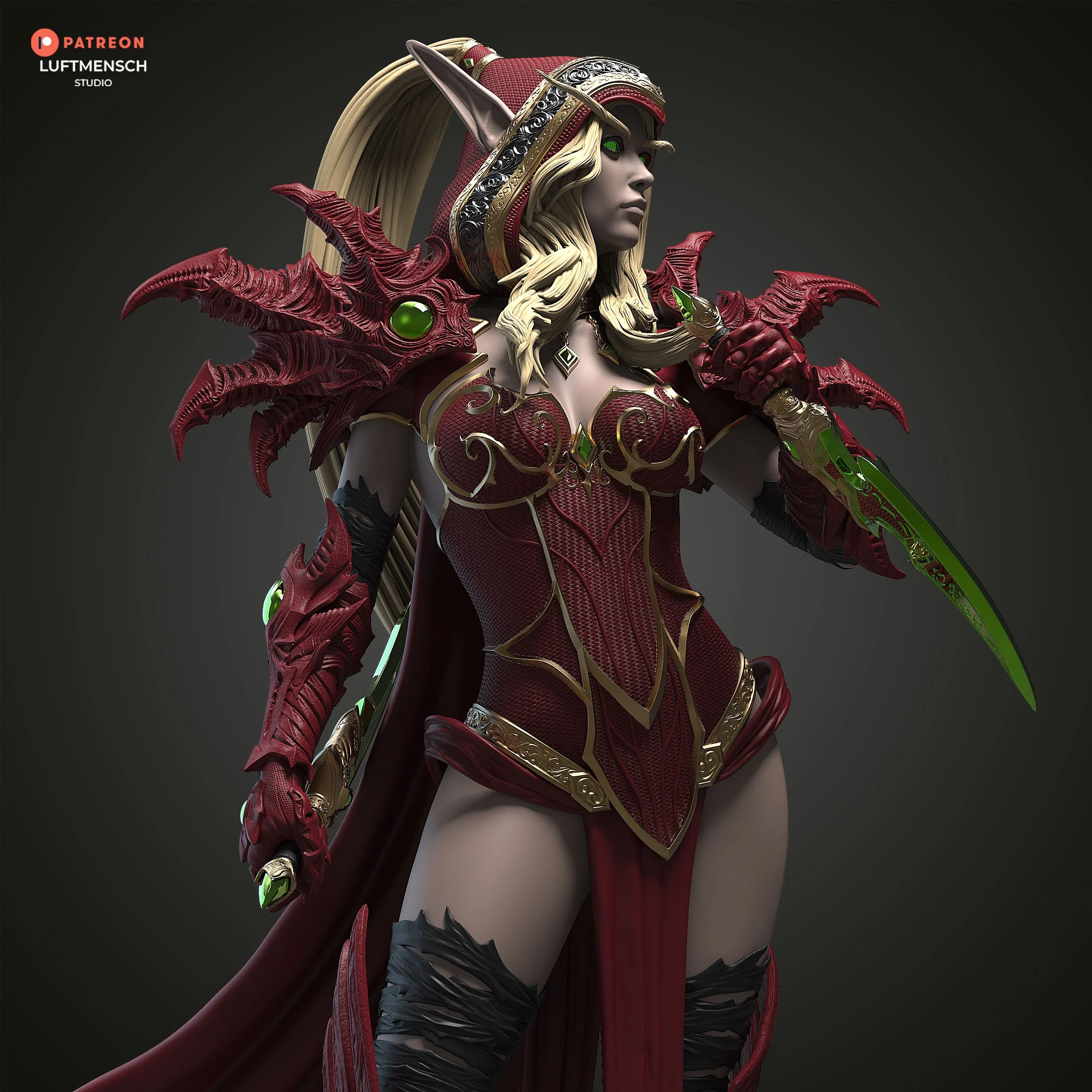 Blood Elf Assassin Statue - Image 5