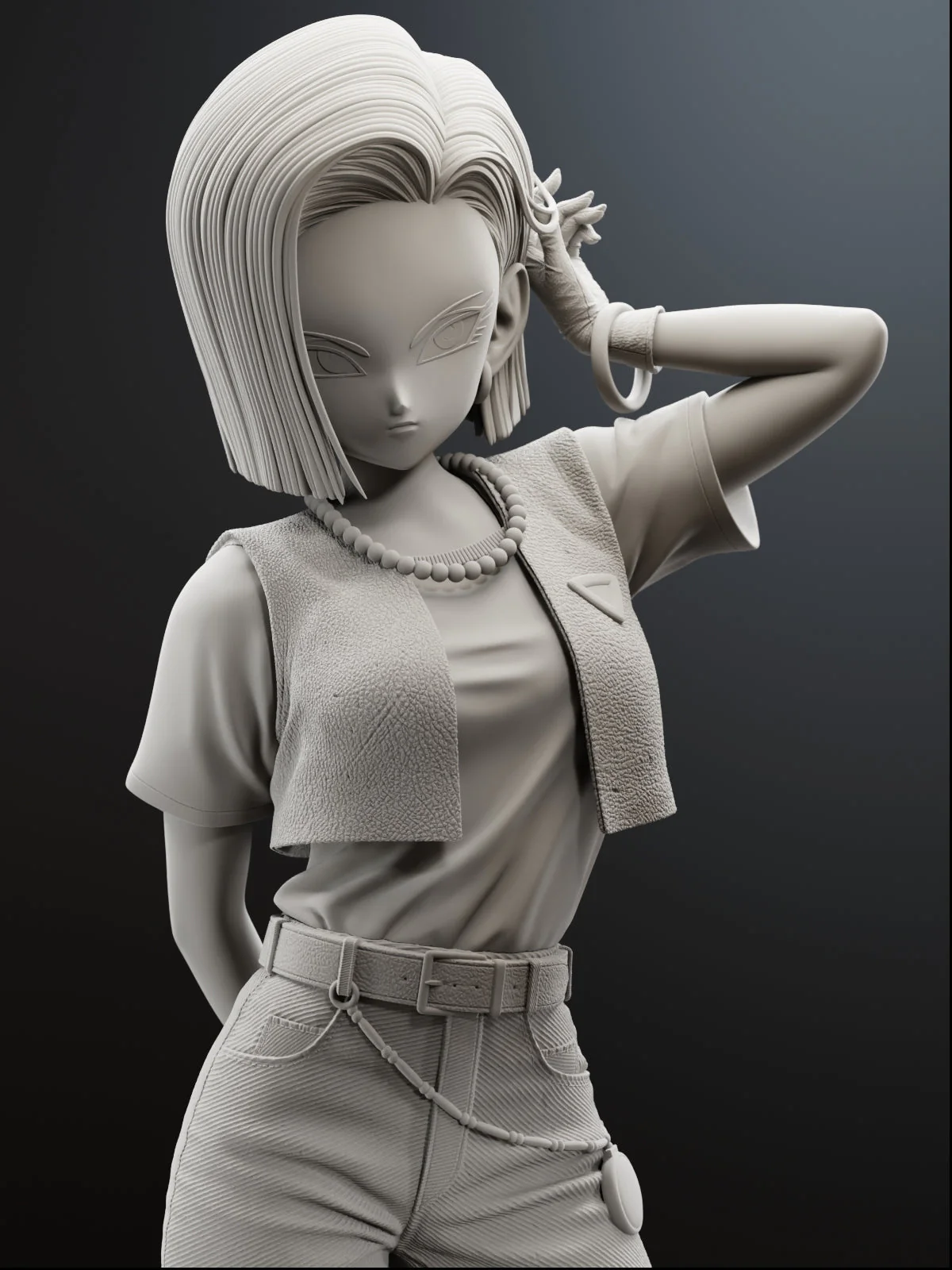 The Icy Android Statue