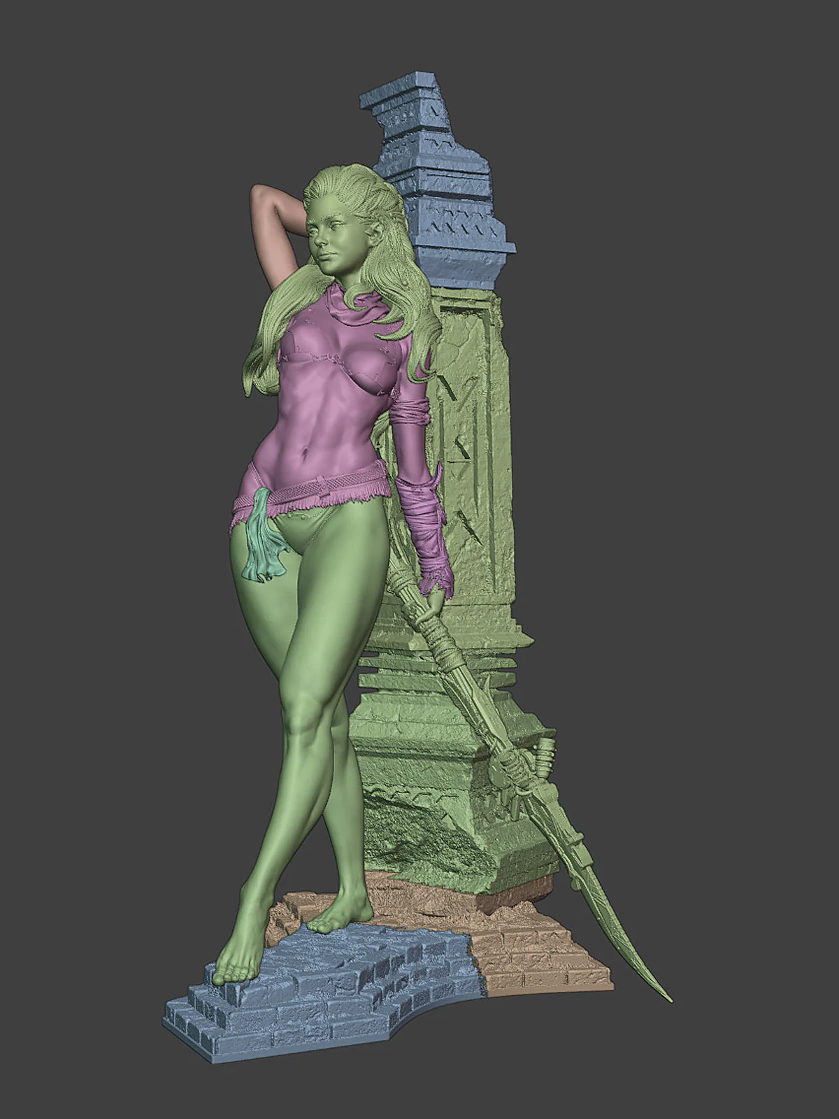 The Machine Huntress Statue - Image 8