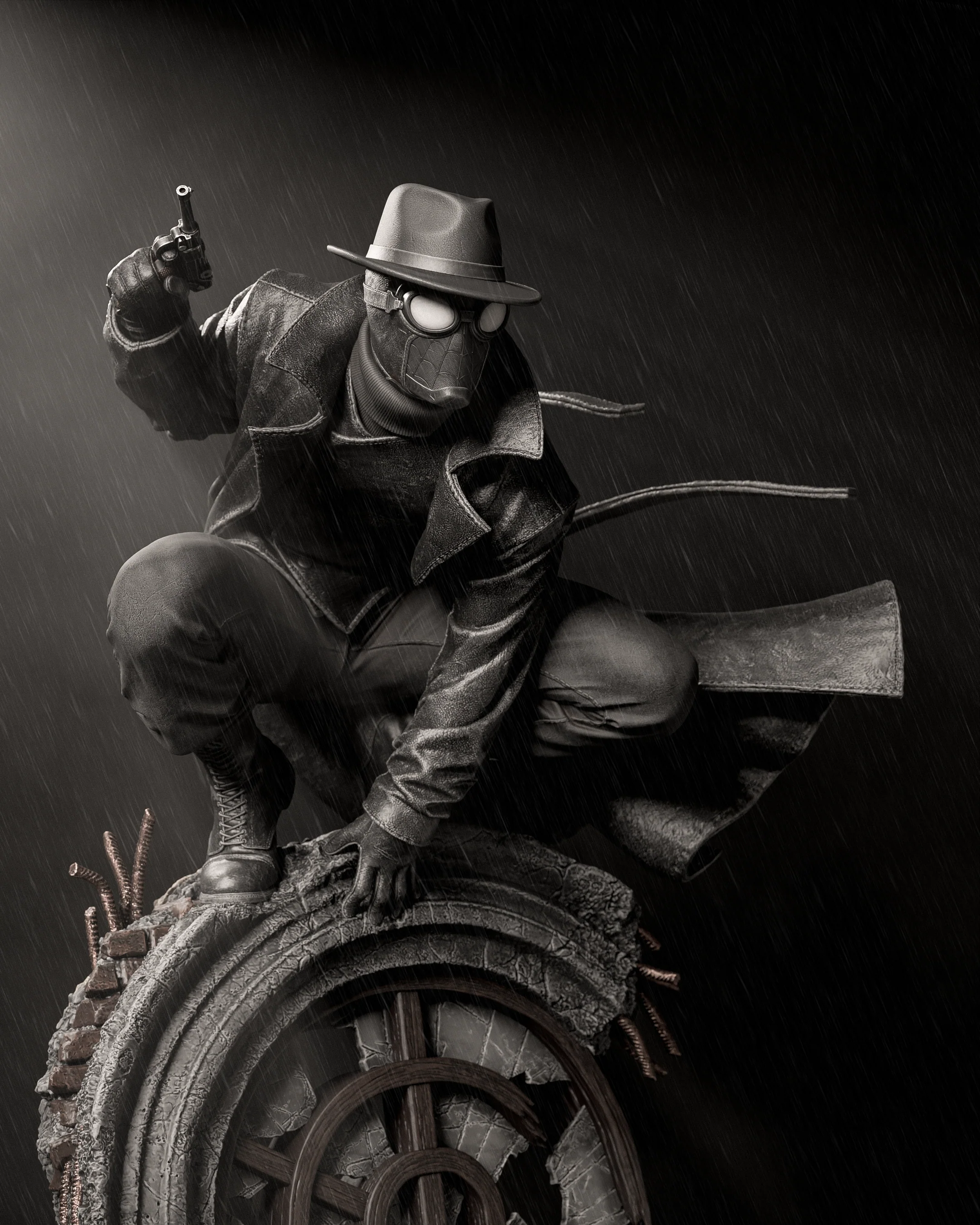 The Masked Vigilante Statue - Image 5