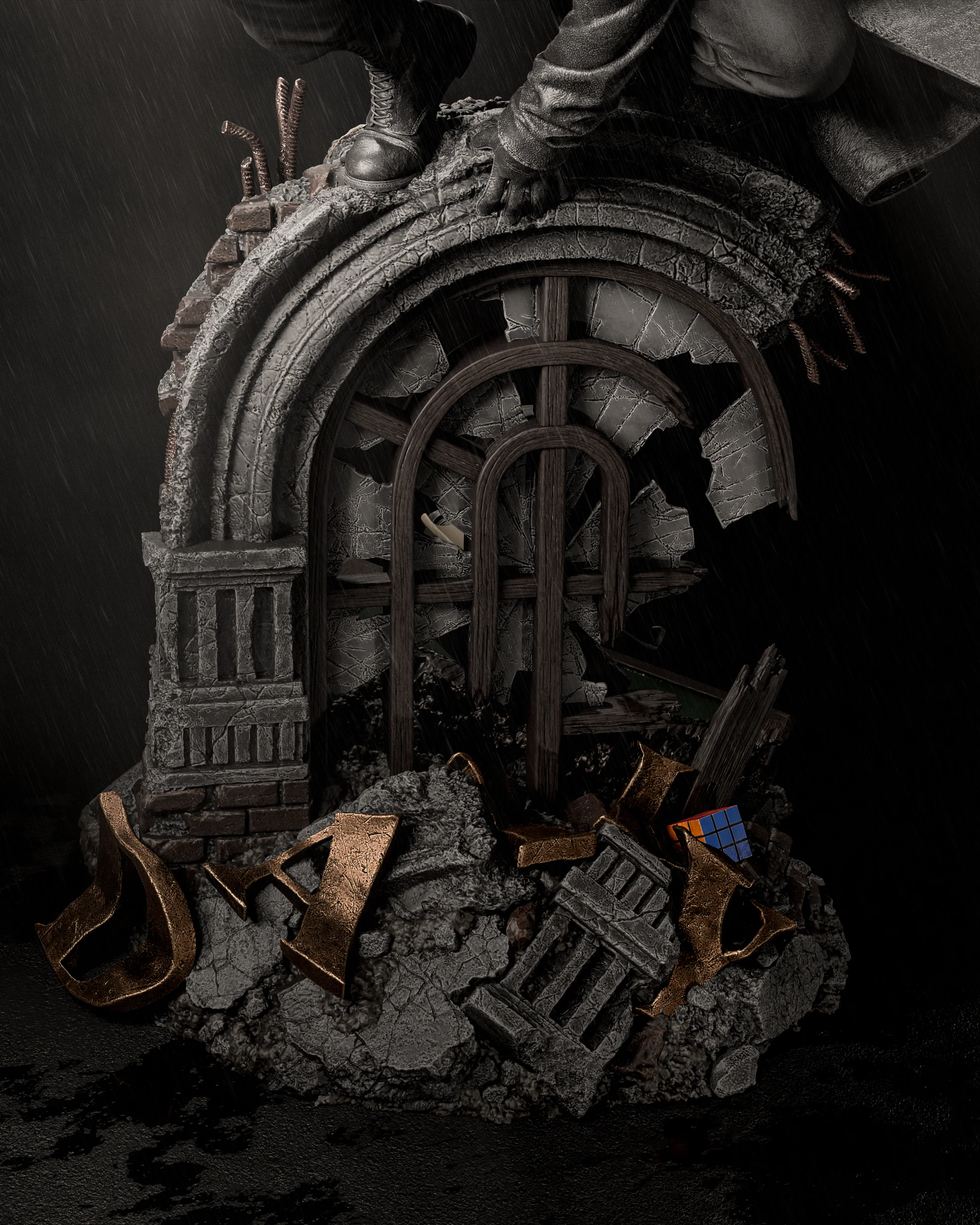 The Masked Vigilante Statue - Image 6