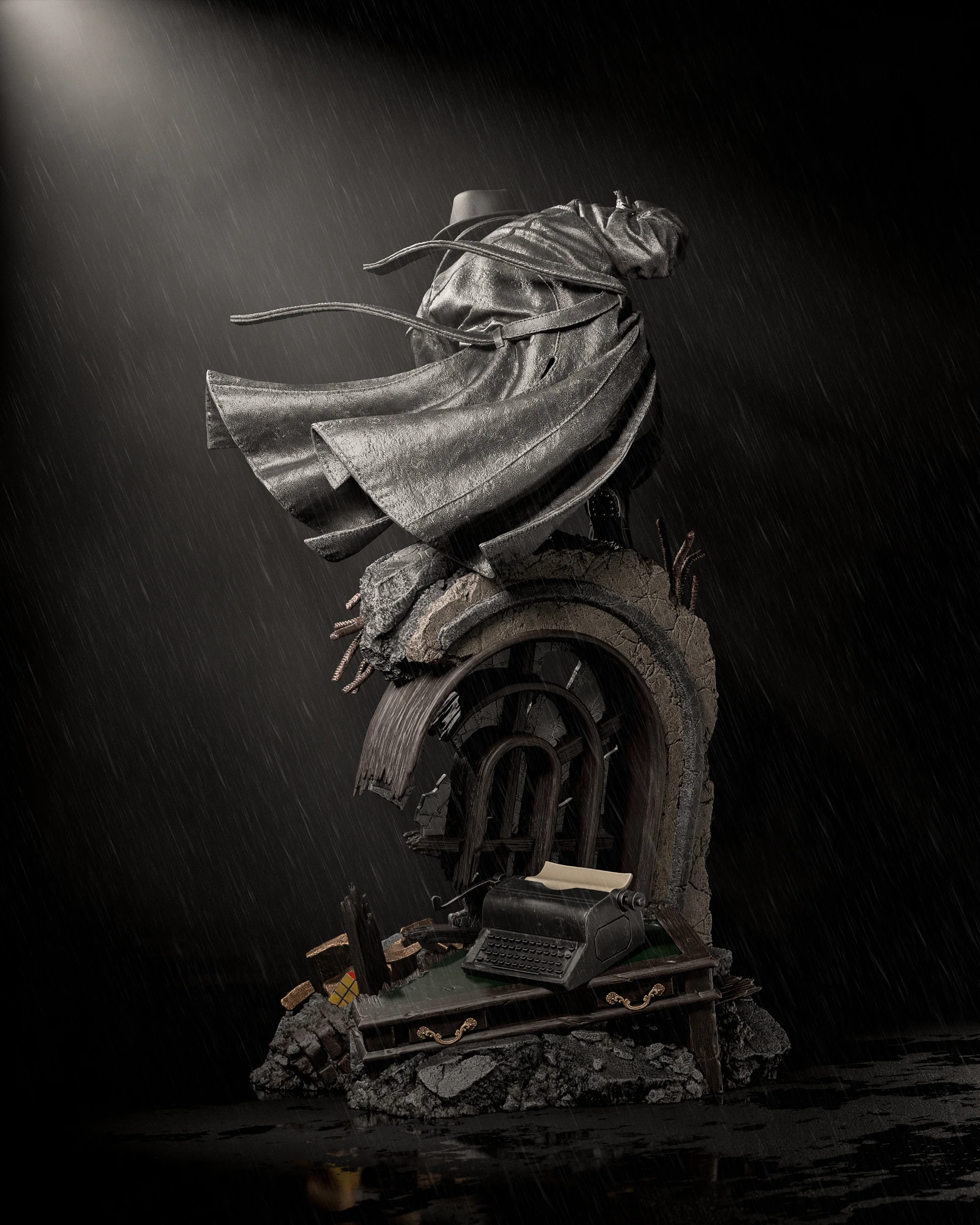The Masked Vigilante Statue - Image 8