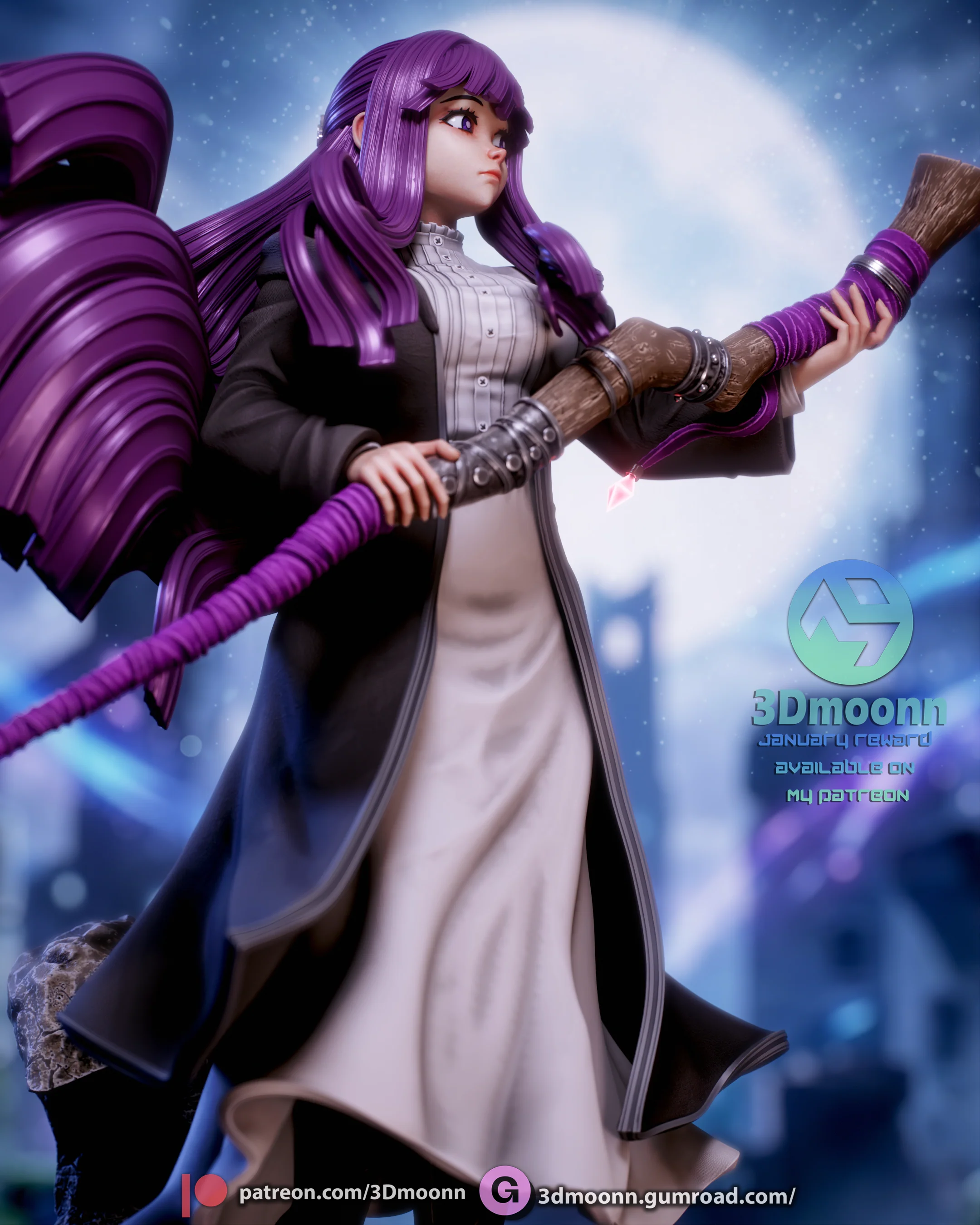 The Moonlit Mage Statue - Image 6