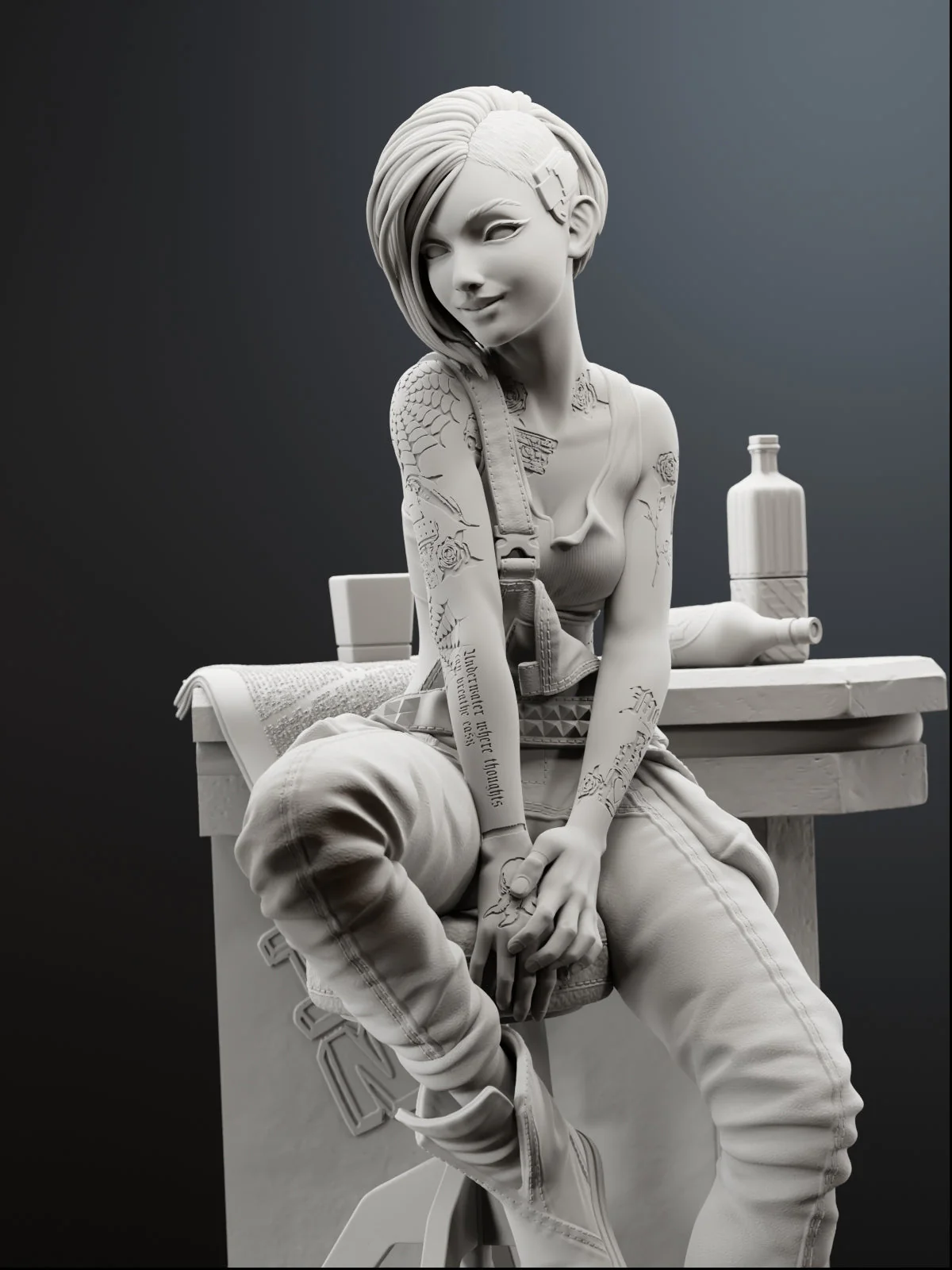 The Mox Mechanist Statue