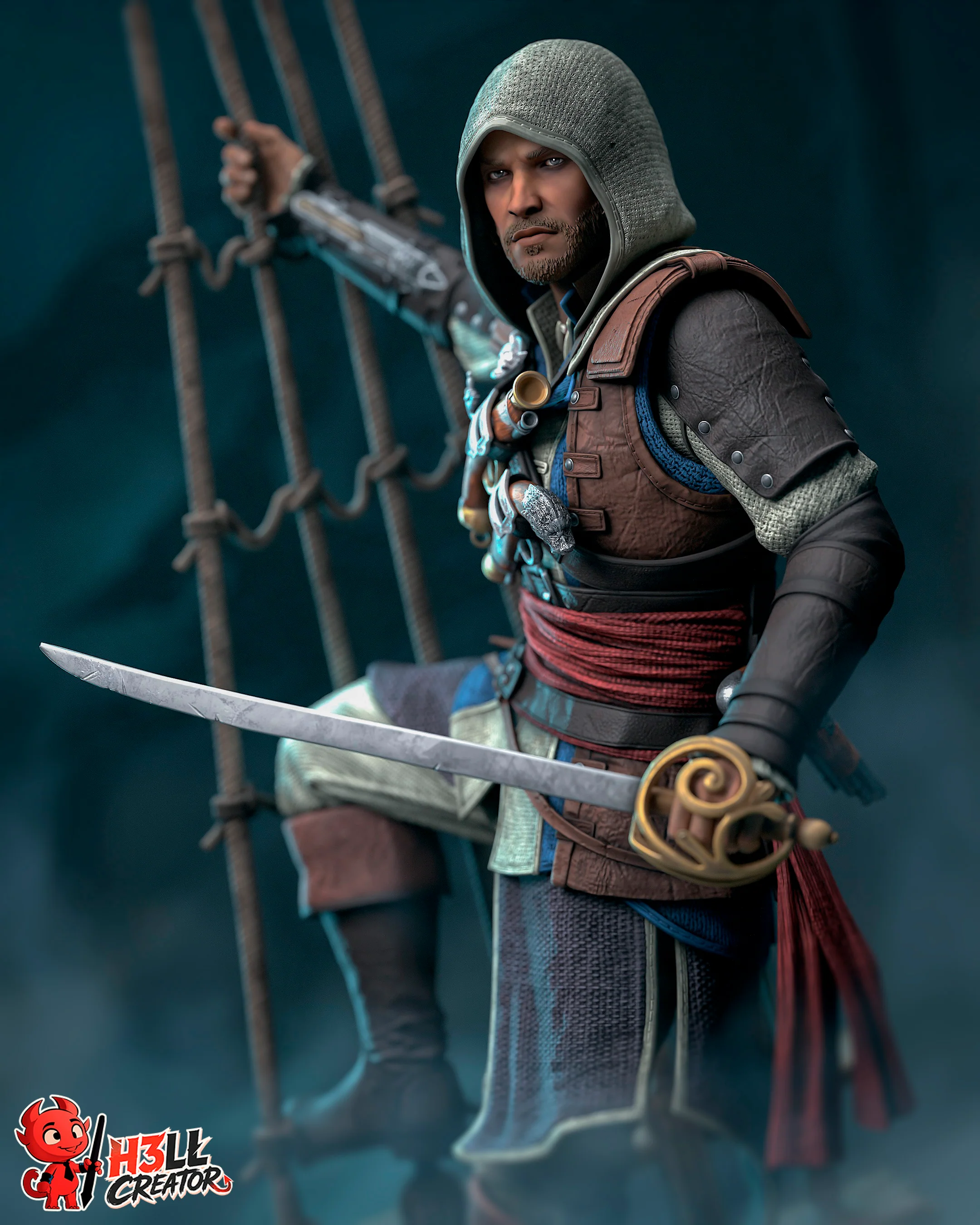 The Pirate Assassin Statue - Image 9