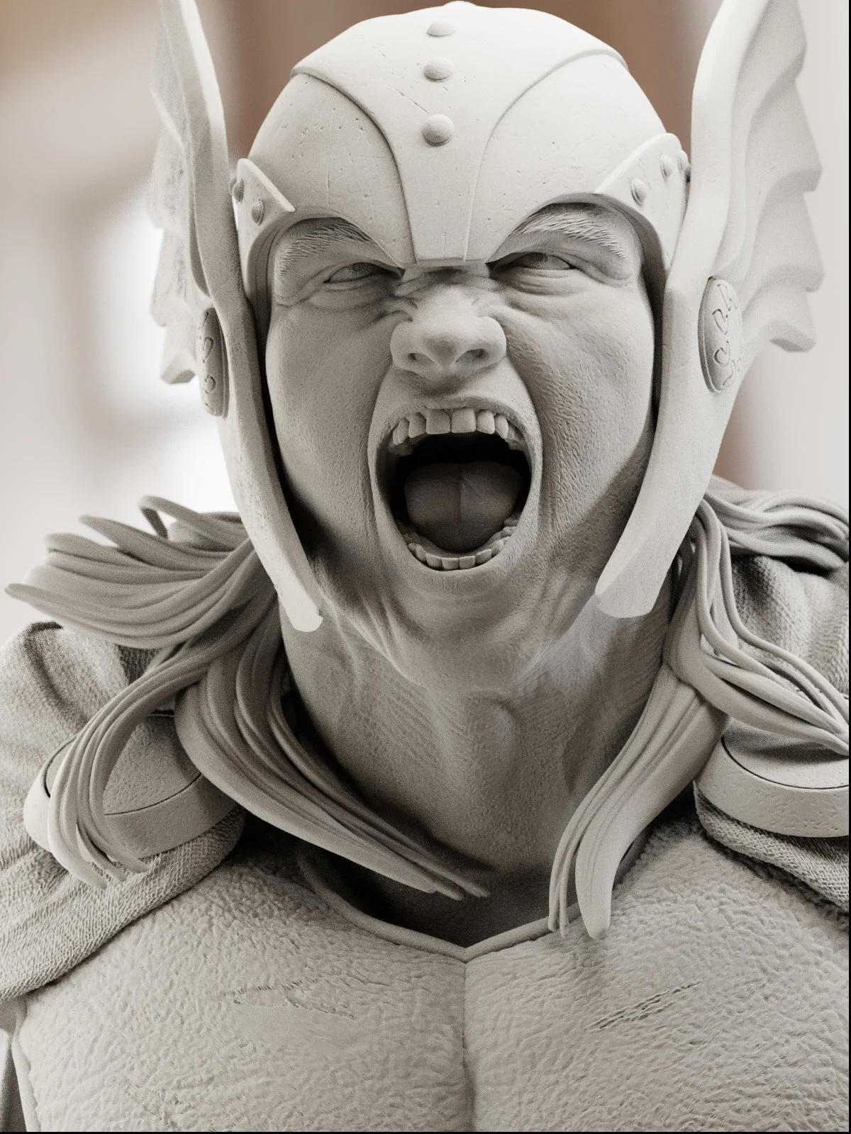 The Thunder God | Maximum Detailed 12K 3D printed bust - Image 2