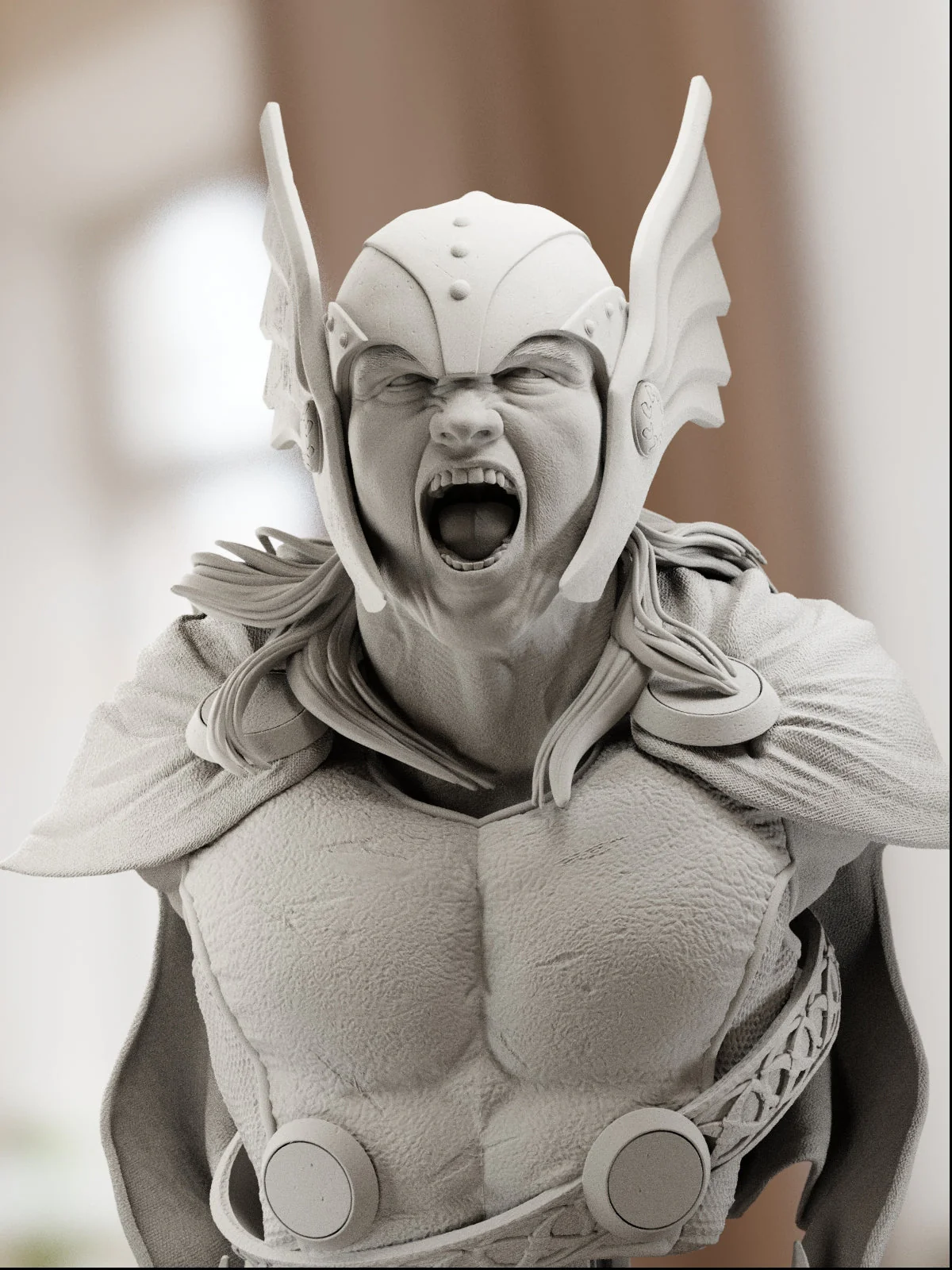 The Thunder God | Maximum Detailed 12K 3D printed bust - Image 4