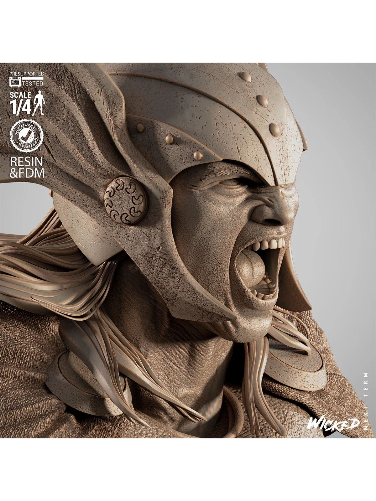 The Thunder God | Maximum Detailed 12K 3D printed bust - Image 7