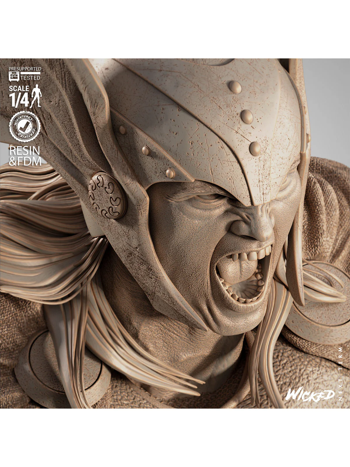 The Thunder God | Maximum Detailed 12K 3D printed bust - Image 8