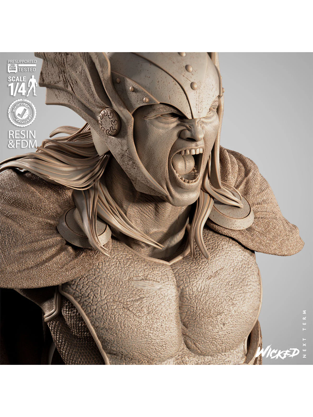 The Thunder God | Maximum Detailed 12K 3D printed bust - Image 9