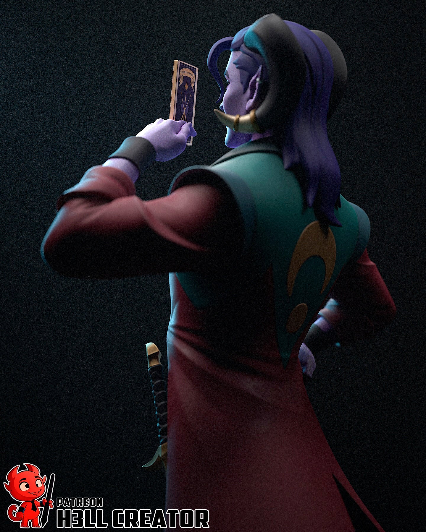 The Tiefling Trickster Statue - Image 8