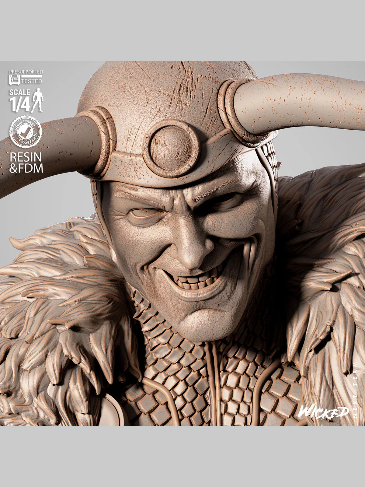 The Trickster God | Maximum Detailed 12K 3D printed bust - Image 6