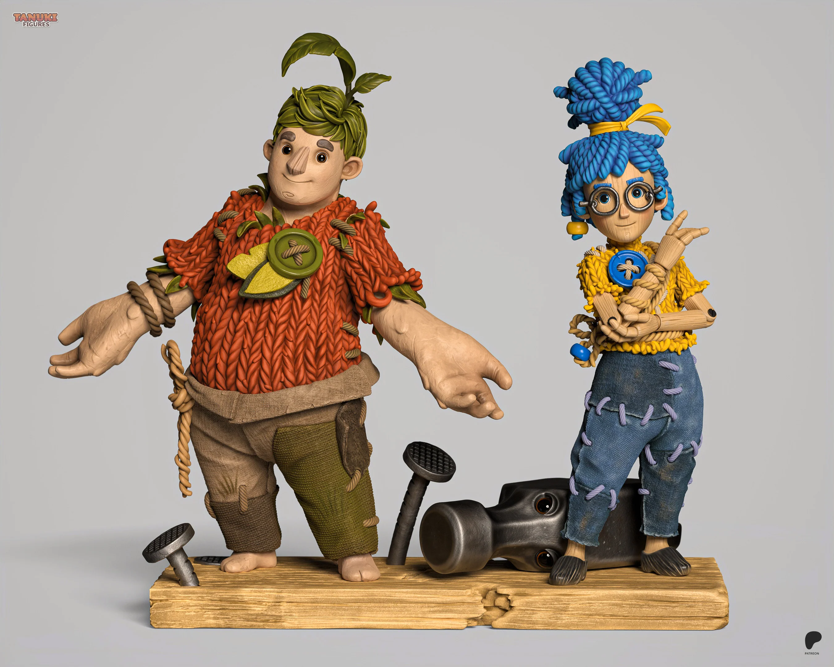 The Unwilling Doll Duo Statue - Image 12