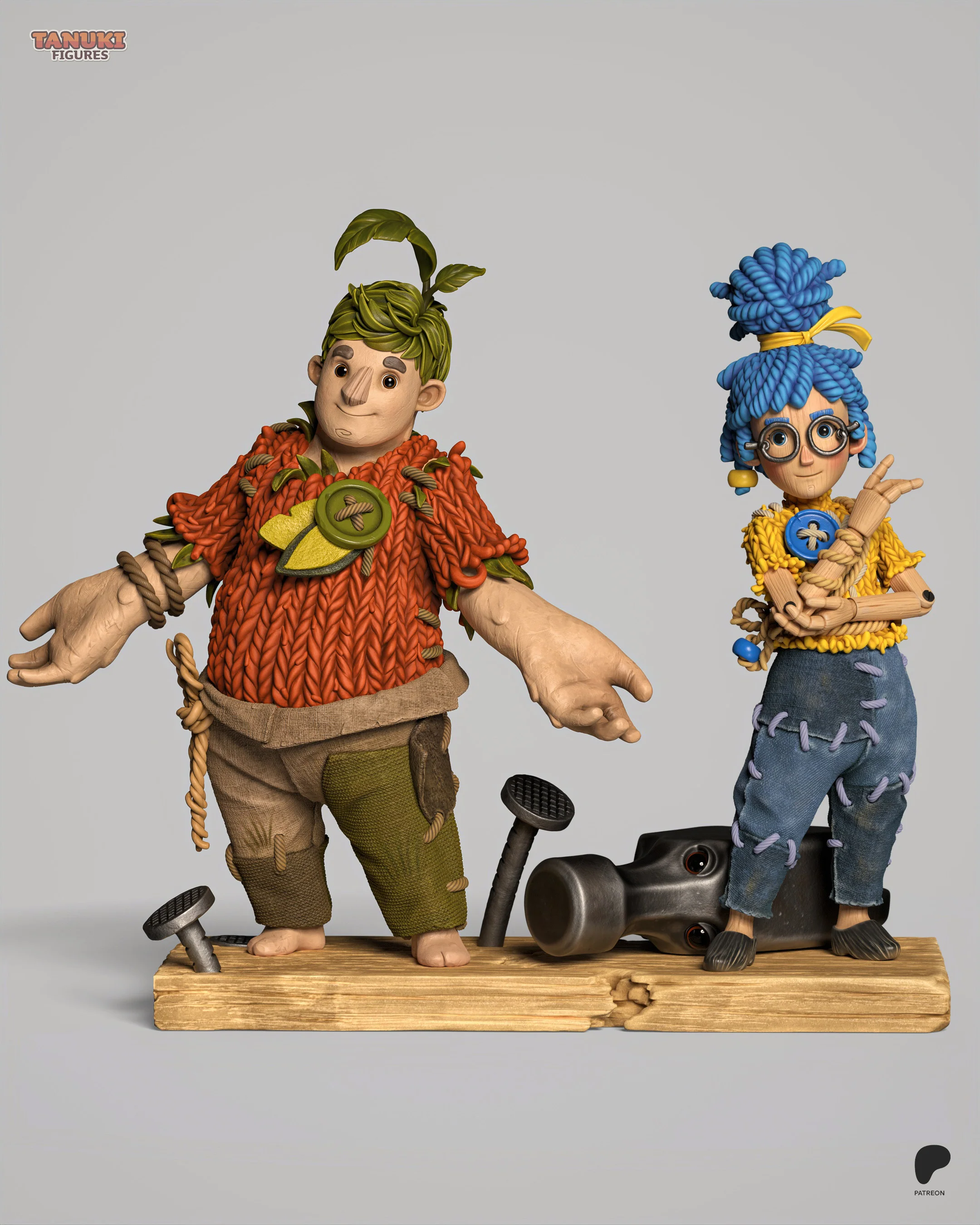 The Unwilling Doll Duo Statue - Image 4