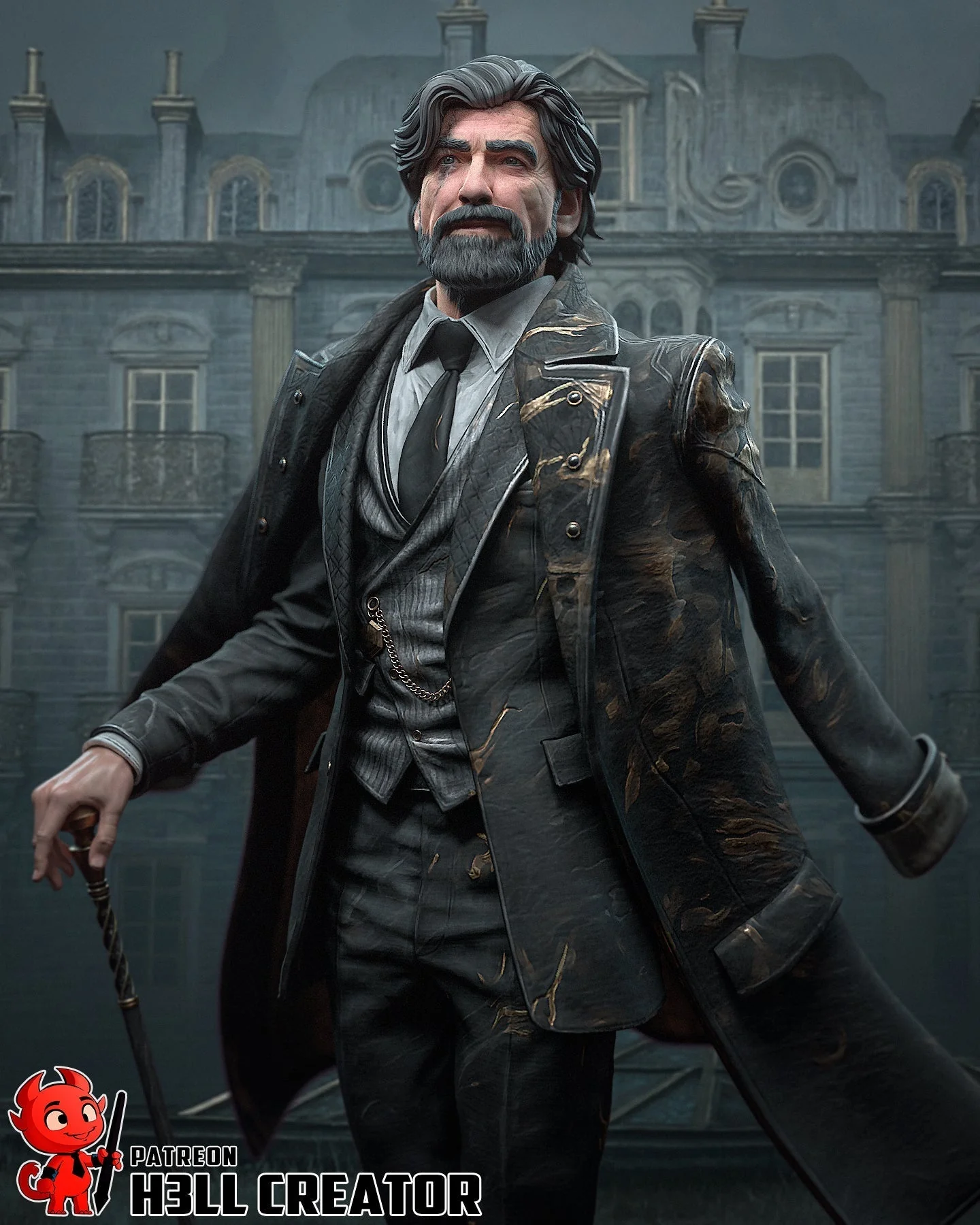 The White-Haired Man Statue - Image 2