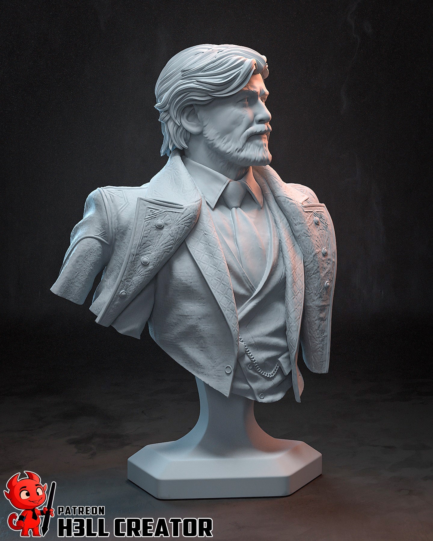 The White-Haired Man Statue - Image 7