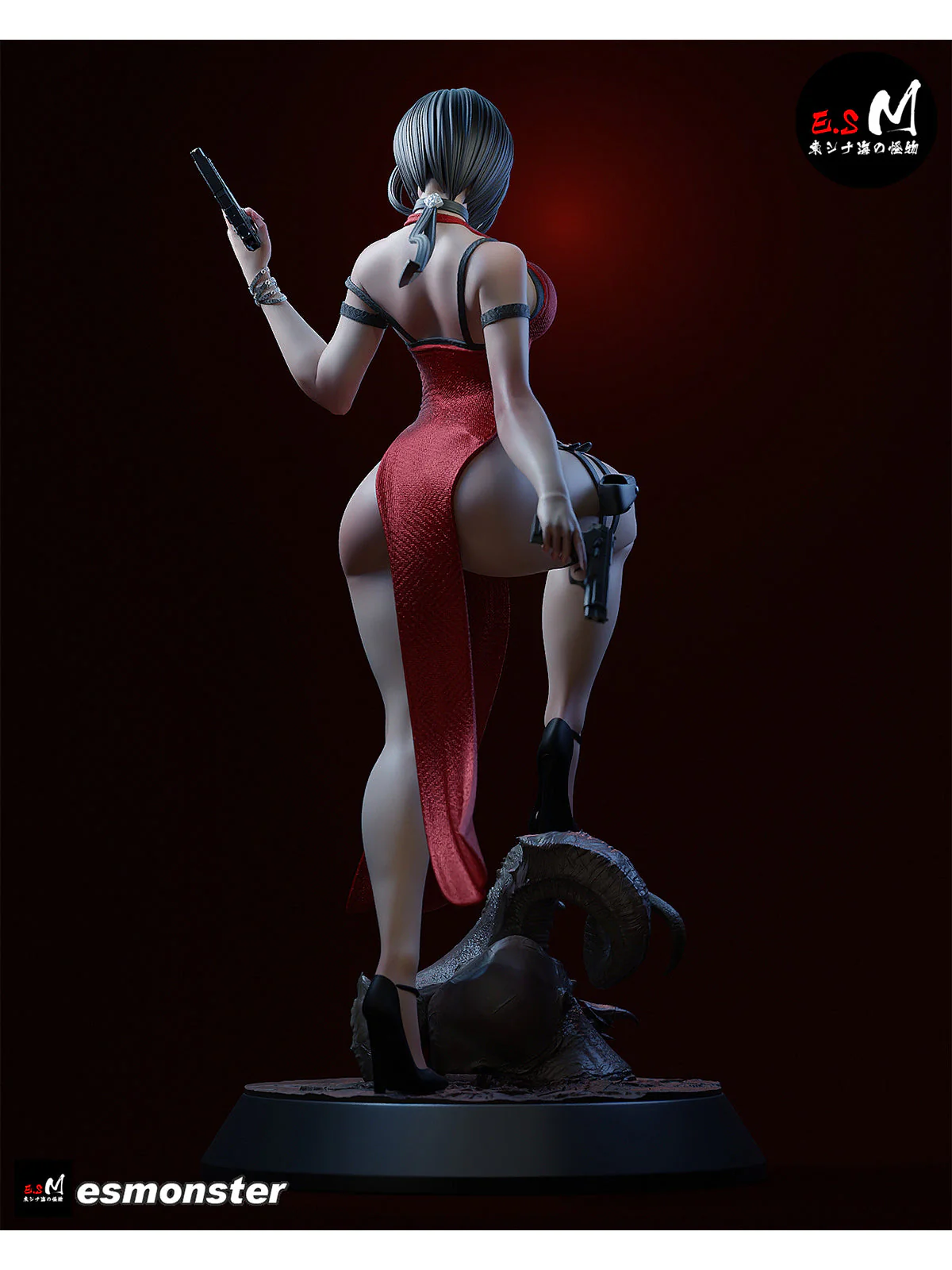 The Woman in Red Statue - Image 3