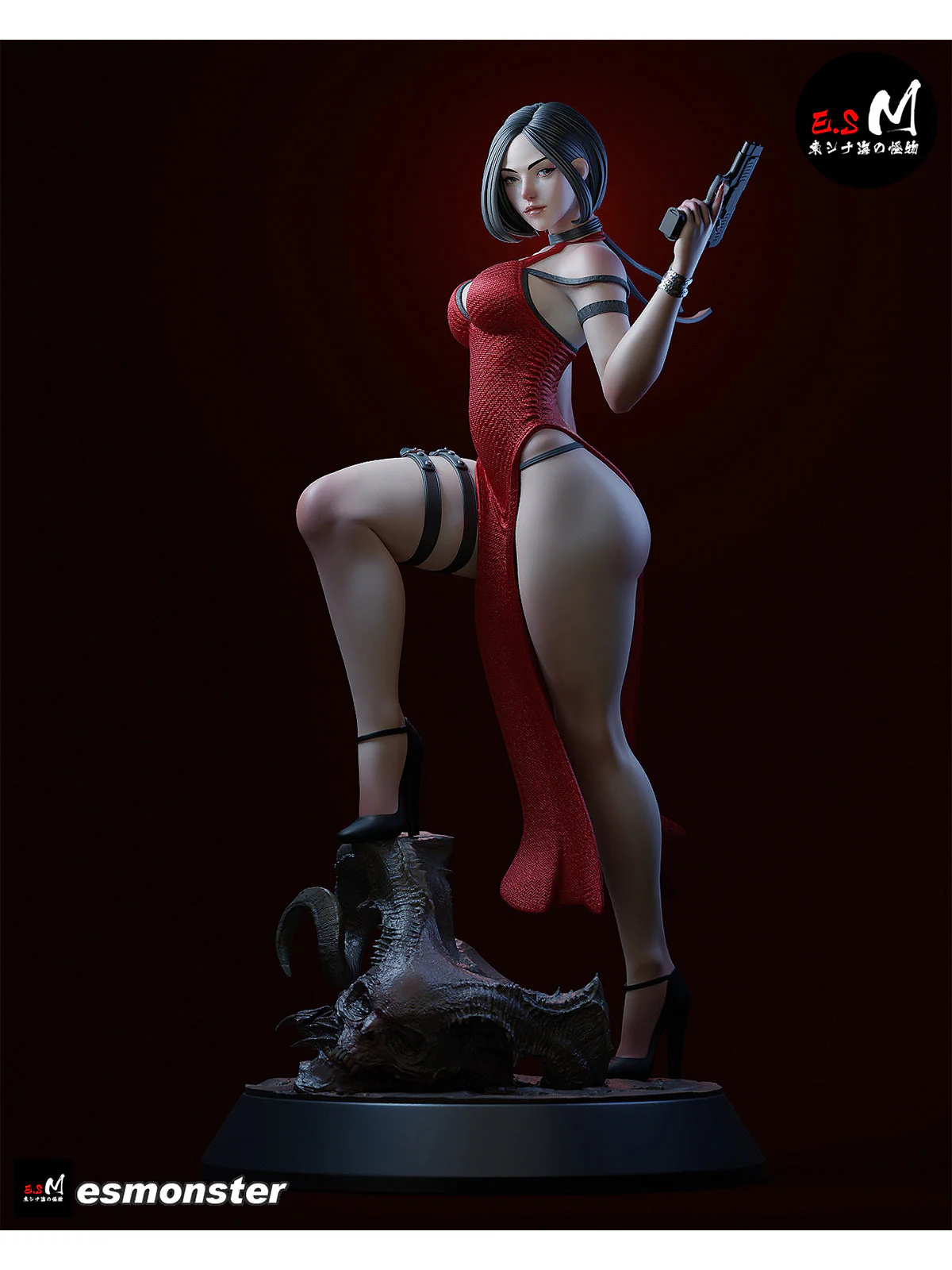 The Woman in Red Statue - Image 7