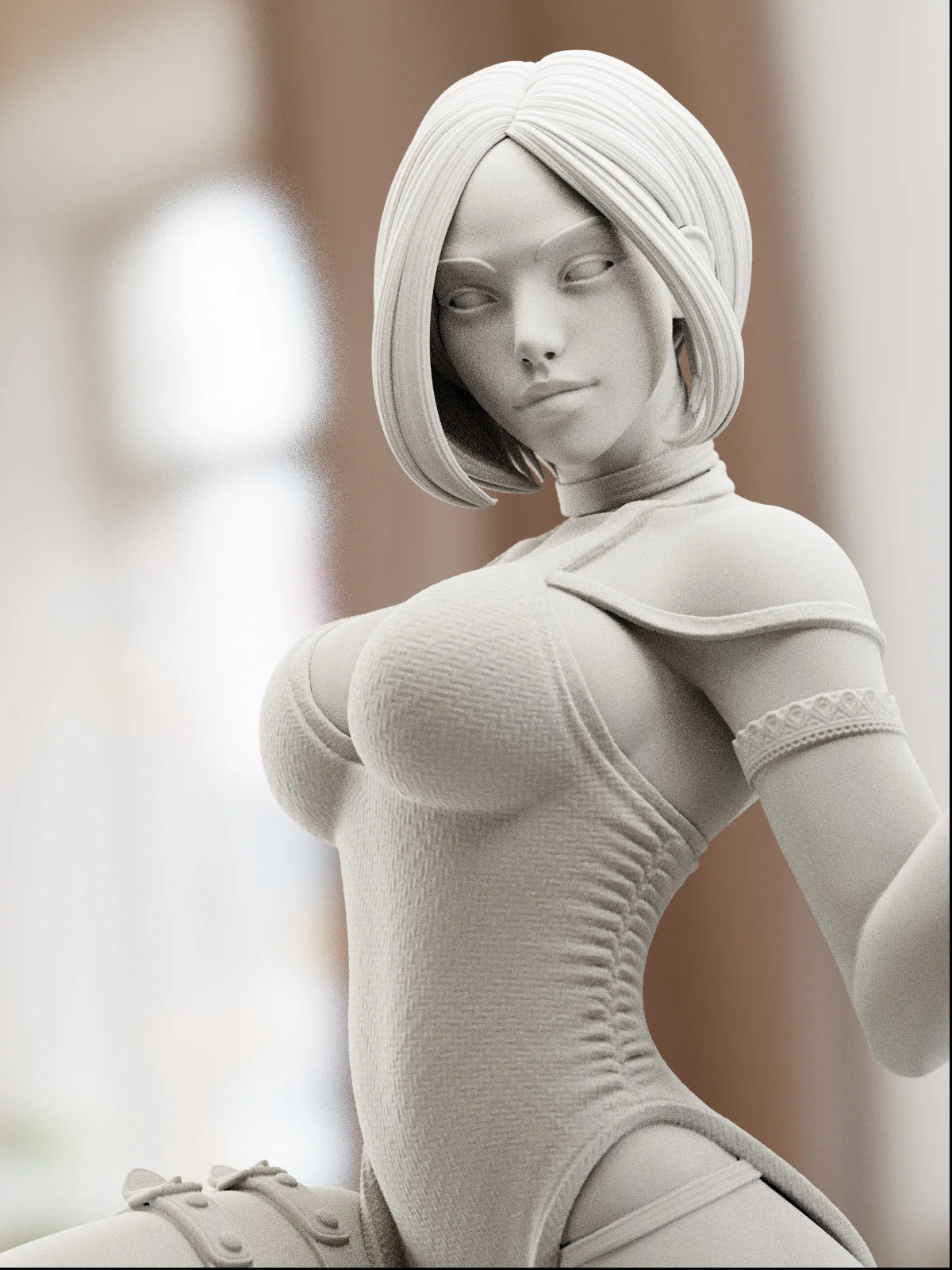 The Woman in Red Statue - Image 8