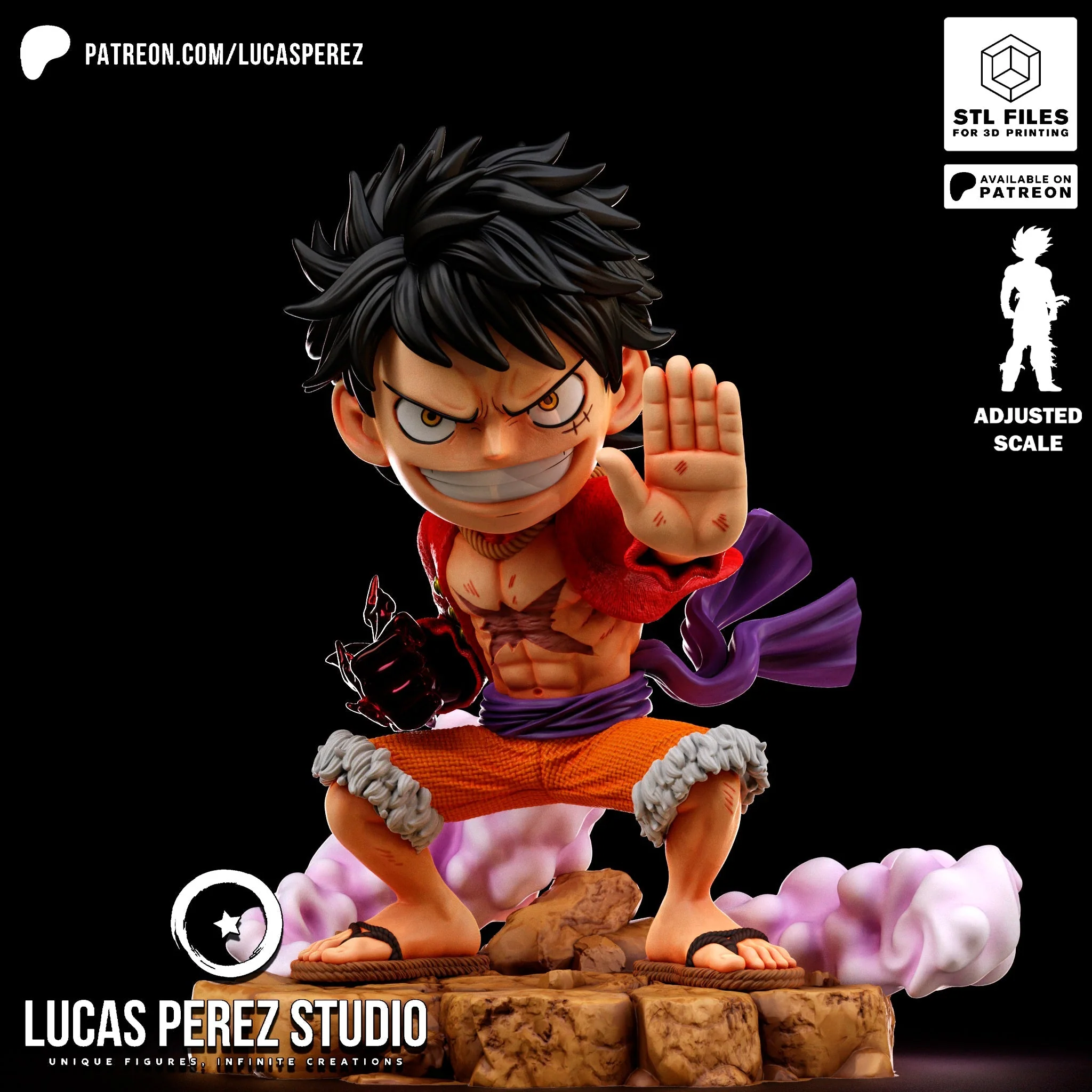 Tiny Pirate King Statue - Image 2