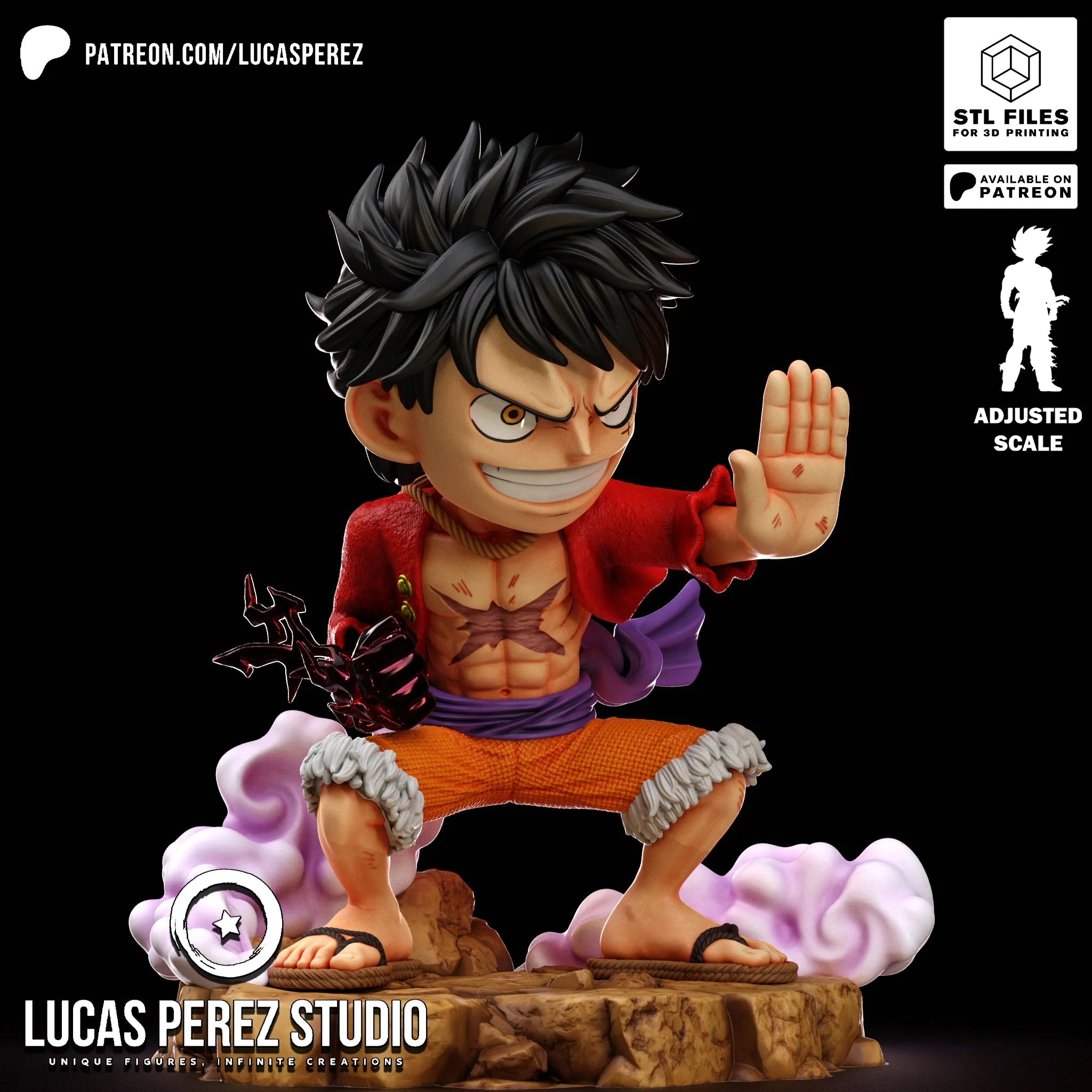 Tiny Pirate King Statue - Image 3