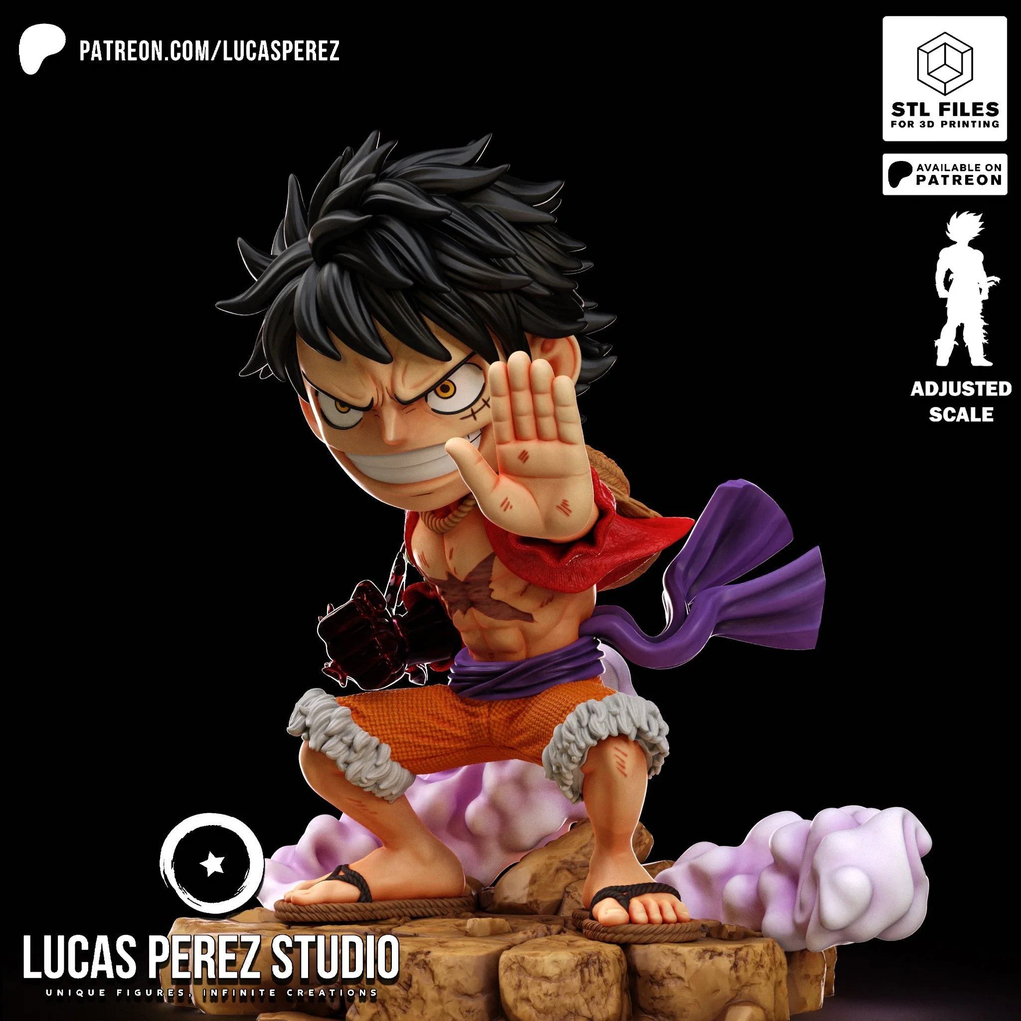 Tiny Pirate King Statue - Image 5