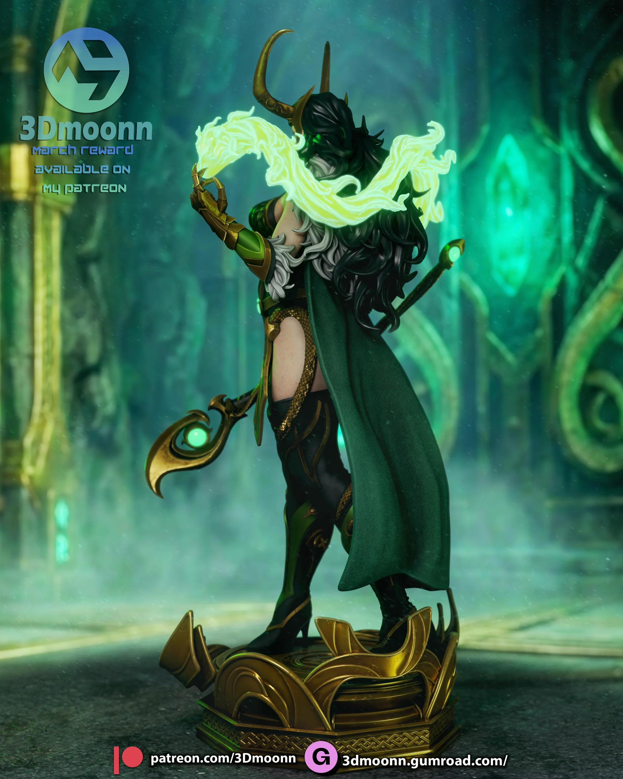 Trickster Serpent Statue - Image 7