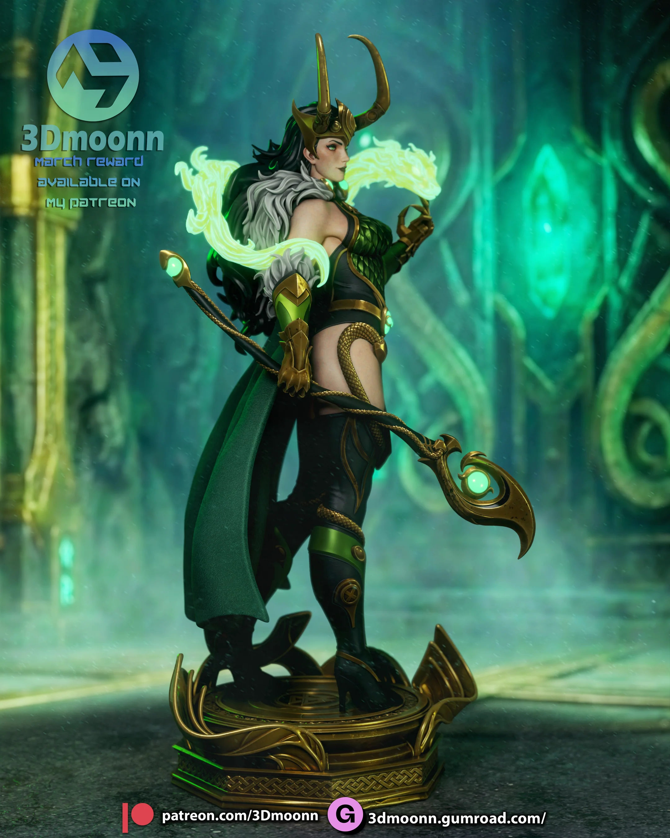 Trickster Serpent Statue - Image 9