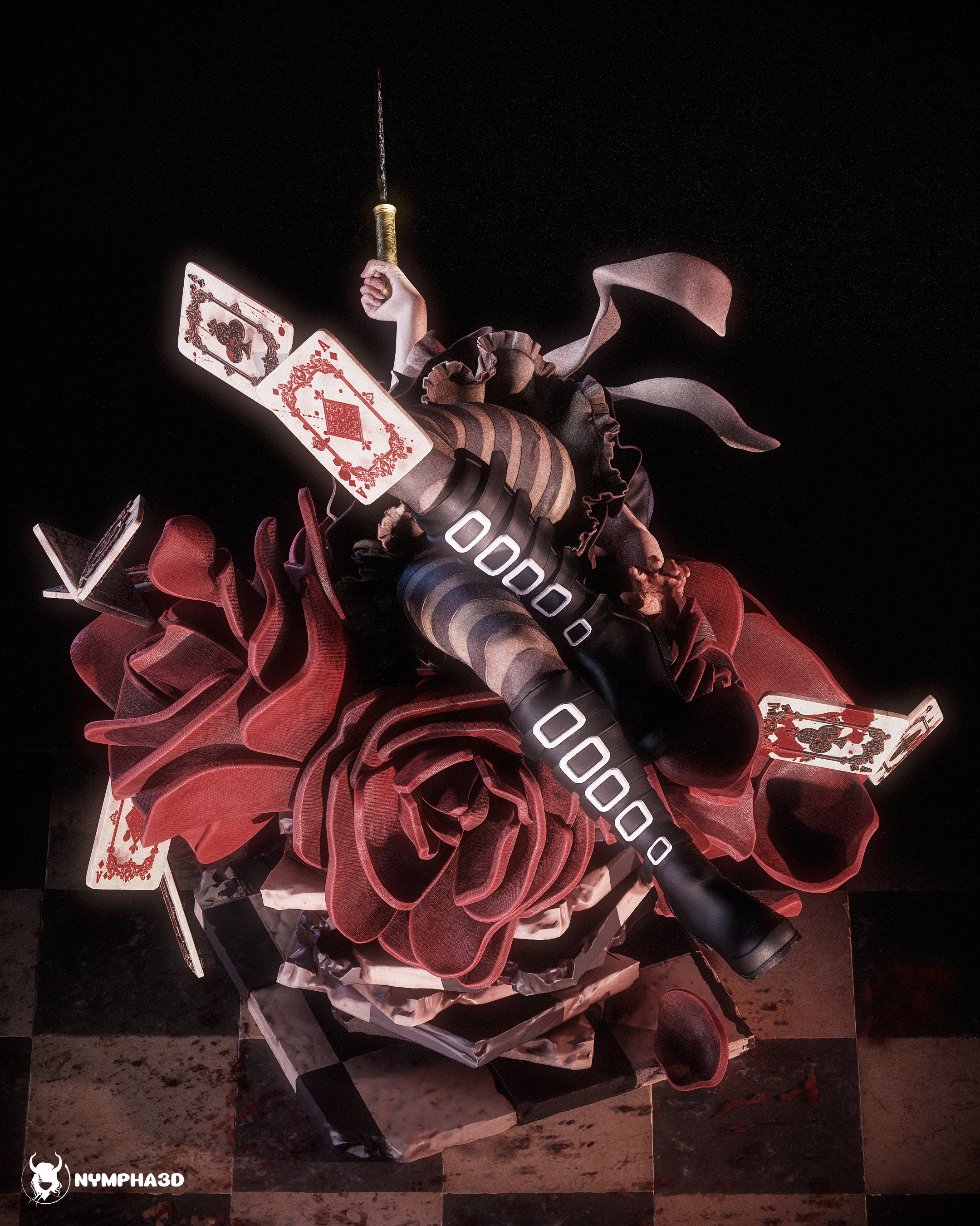 Twisted Wonderland Alice Statue - Image 11